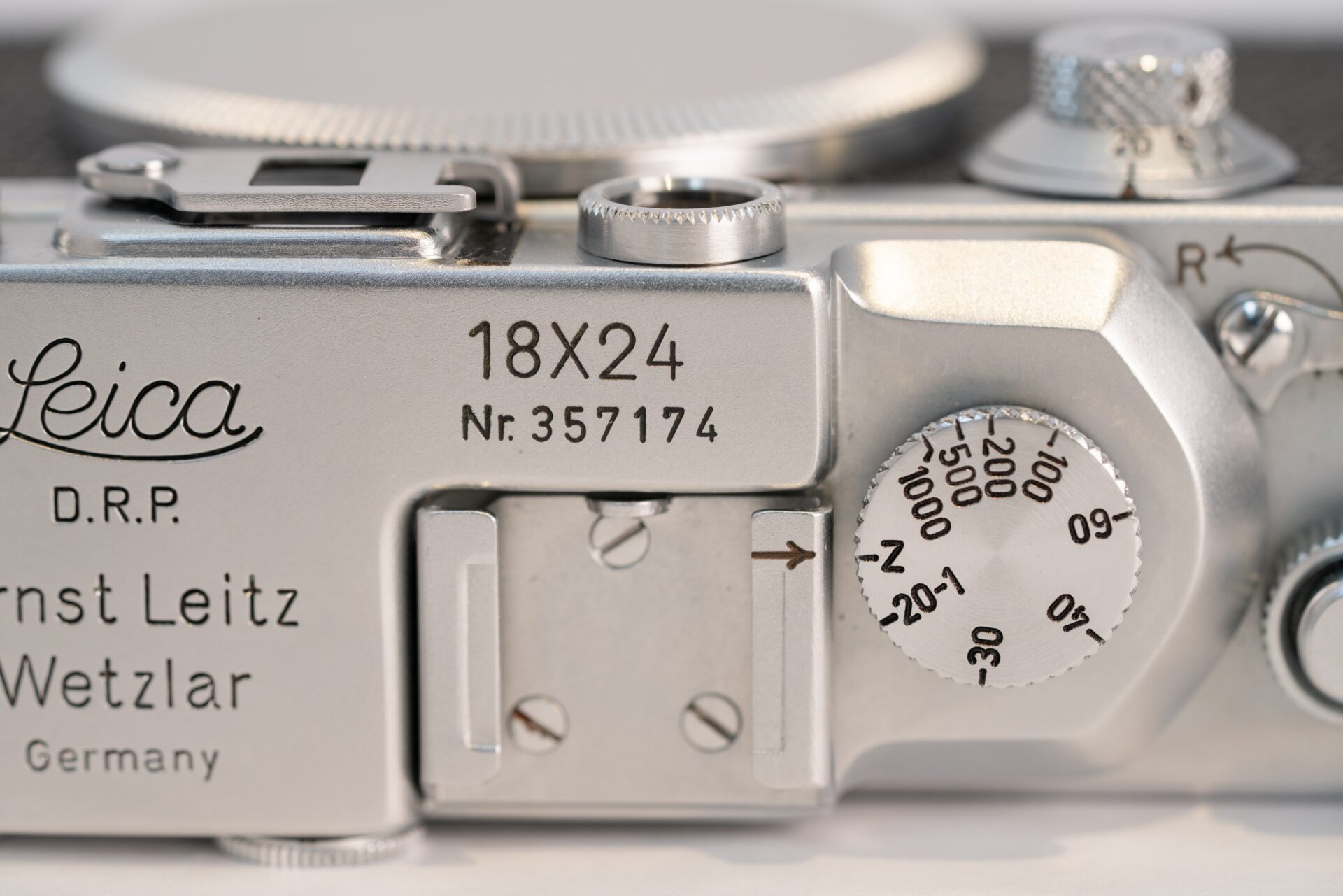 Leica72の天面を撮影した写真