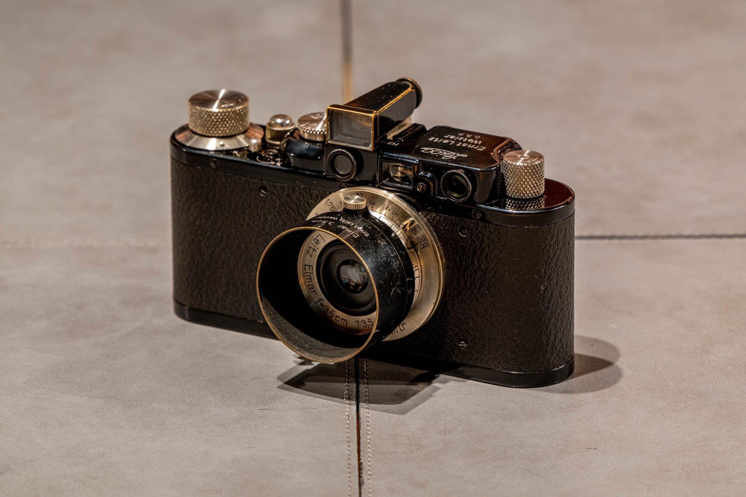 Leica DII Nickel Elmar f3.5/35mm WEISU Black Paint FLQOO Black Paint Set