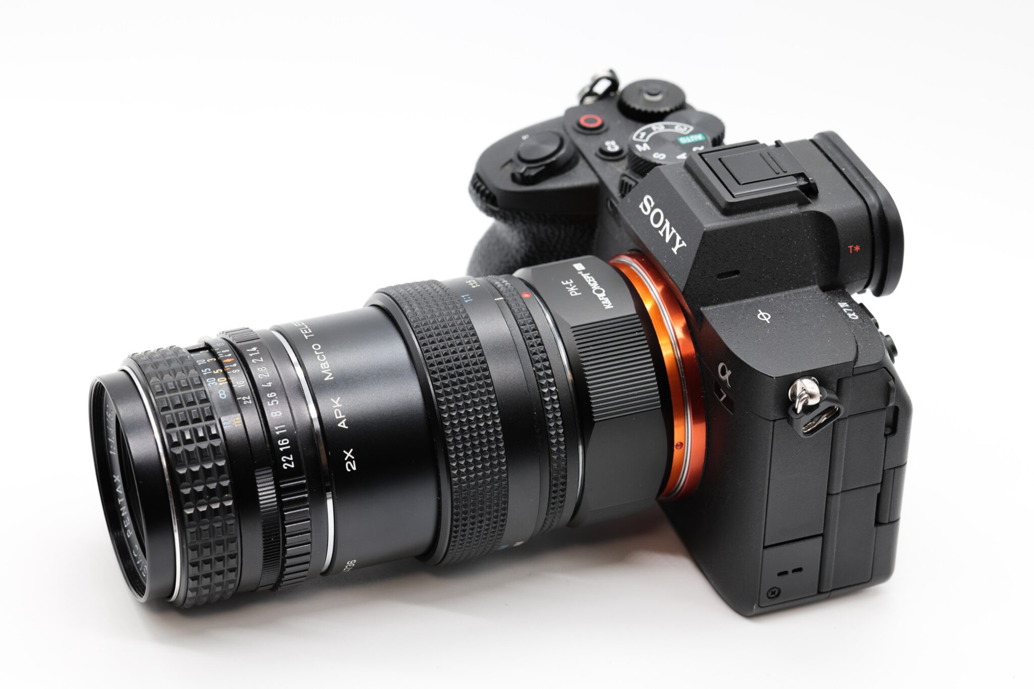 「ケンコー Macro TELEPLUS MC7」のヘリコイドをのばした状態