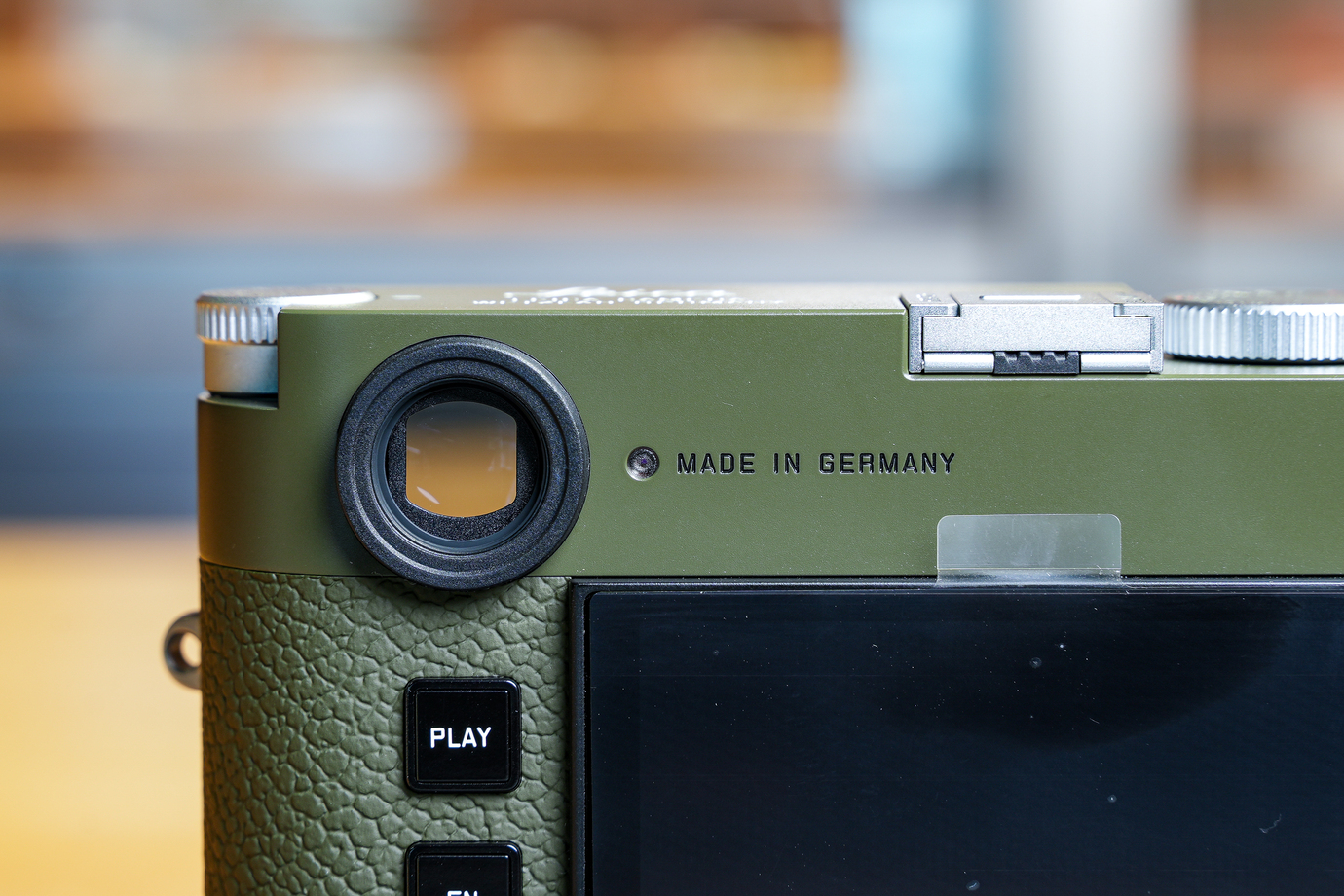 M11-Pサファリのファインダー部分を撮影した写真